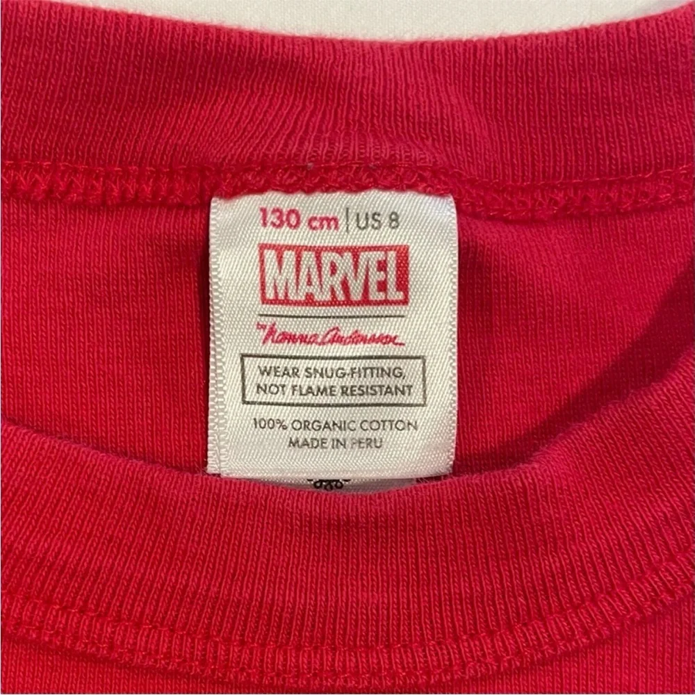 Hanna Andersson Spider-Man Pajamas Boys 8 130 cm Marvel Stripes Short Johns